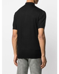 Мужская черная футболка-поло от N.Peal