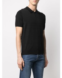 Мужская черная футболка-поло от Trussardi