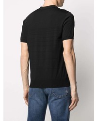 Мужская черная футболка-поло от Trussardi