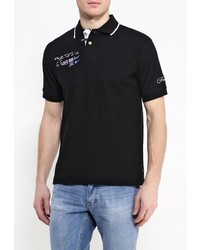 Мужская черная футболка-поло от FIVE seasons