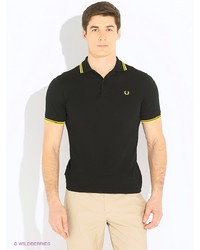 Мужская черная футболка-поло от Fred Perry