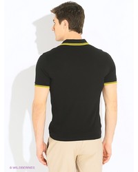 Мужская черная футболка-поло от Fred Perry
