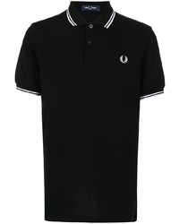 Мужская черная футболка-поло от Fred Perry