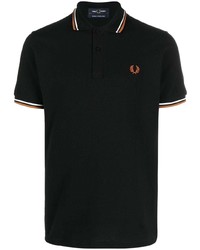 Мужская черная футболка-поло от Fred Perry