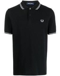 Мужская черная футболка-поло от Fred Perry