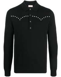 Мужская черная футболка-поло от FURSAC