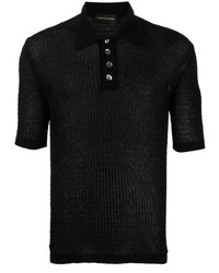 Мужская черная футболка-поло от Gabriele Pasini