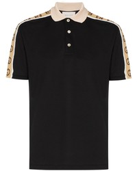 Мужская черная футболка-поло от Gucci