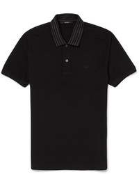 Мужская черная футболка-поло от Gucci
