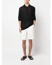 Мужская черная футболка-поло от Laneus