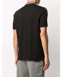 Мужская черная футболка-поло от BOSS HUGO BOSS