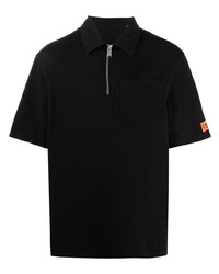 Мужская черная футболка-поло от Heron Preston