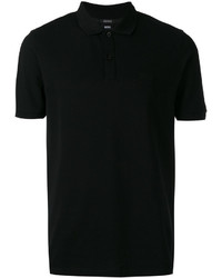 Мужская черная футболка-поло от Hugo Boss