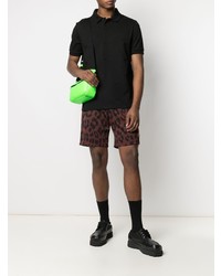 Мужская черная футболка-поло от lacoste live