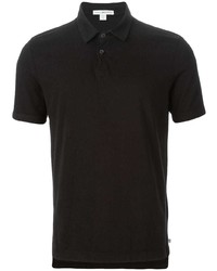 Мужская черная футболка-поло от James Perse
