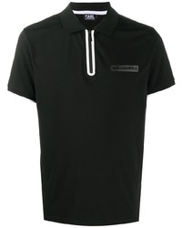 Мужская черная футболка-поло от Karl Lagerfeld