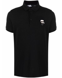 Мужская черная футболка-поло от Karl Lagerfeld