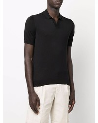 Мужская черная футболка-поло от Tagliatore