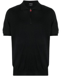 Мужская черная футболка-поло от Kiton