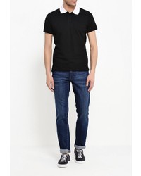 Мужская черная футболка-поло от LAGERFELD