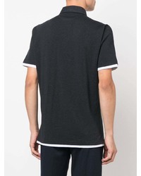 Мужская черная футболка-поло от Brunello Cucinelli