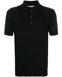 Мужская черная футболка-поло от Les Hommes