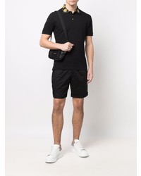 Мужская черная футболка-поло от VERSACE JEANS COUTURE