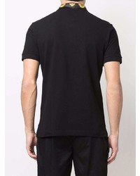 Мужская черная футболка-поло от VERSACE JEANS COUTURE