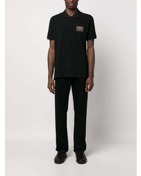 Мужская черная футболка-поло от Moschino