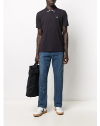 Мужская черная футболка-поло от C.P. Company