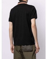 Мужская черная футболка-поло от Moncler