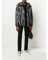 Мужская черная футболка-поло от Moschino