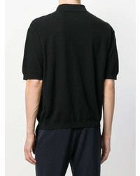 Мужская черная футболка-поло от Raf Simons