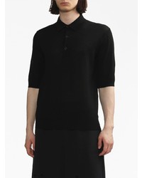 Мужская черная футболка-поло от Raf Simons
