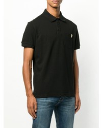 Мужская черная футболка-поло от Versace Jeans