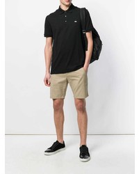 Мужская черная футболка-поло от Lacoste