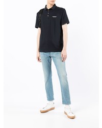 Мужская черная футболка-поло от Armani Exchange