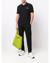 Мужская черная футболка-поло от Moschino