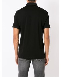 Мужская черная футболка-поло от Armani Exchange