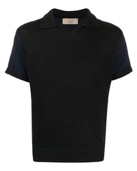 Мужская черная футболка-поло от Maison Flaneur