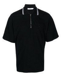 Мужская черная футболка-поло от MAISON KITSUNÉ
