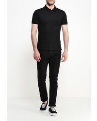 Мужская черная футболка-поло от Medicine