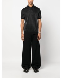 Мужская черная футболка-поло от MSGM