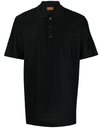 Мужская черная футболка-поло от Missoni