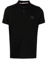 Мужская черная футболка-поло от Moncler