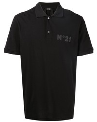 Мужская черная футболка-поло от N°21