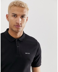 Мужская черная футболка-поло от Nicce London