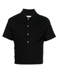 Мужская черная футболка-поло от Ninamounah