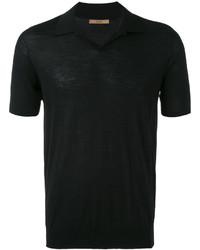 Мужская черная футболка-поло от Nuur