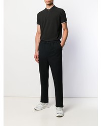 Мужская черная футболка-поло от Sandro Paris